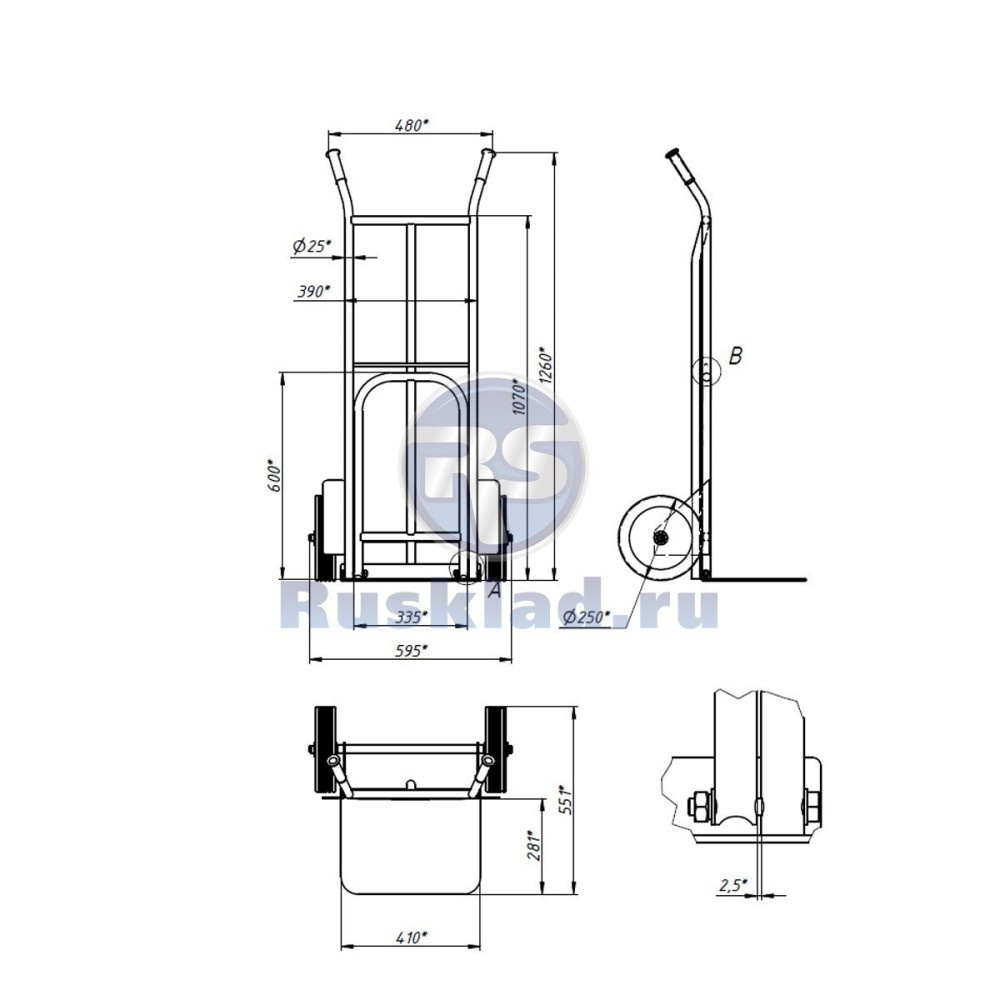 Двухколесная тележка НТТ 1823 Двухколесная тележка НТТ 1823