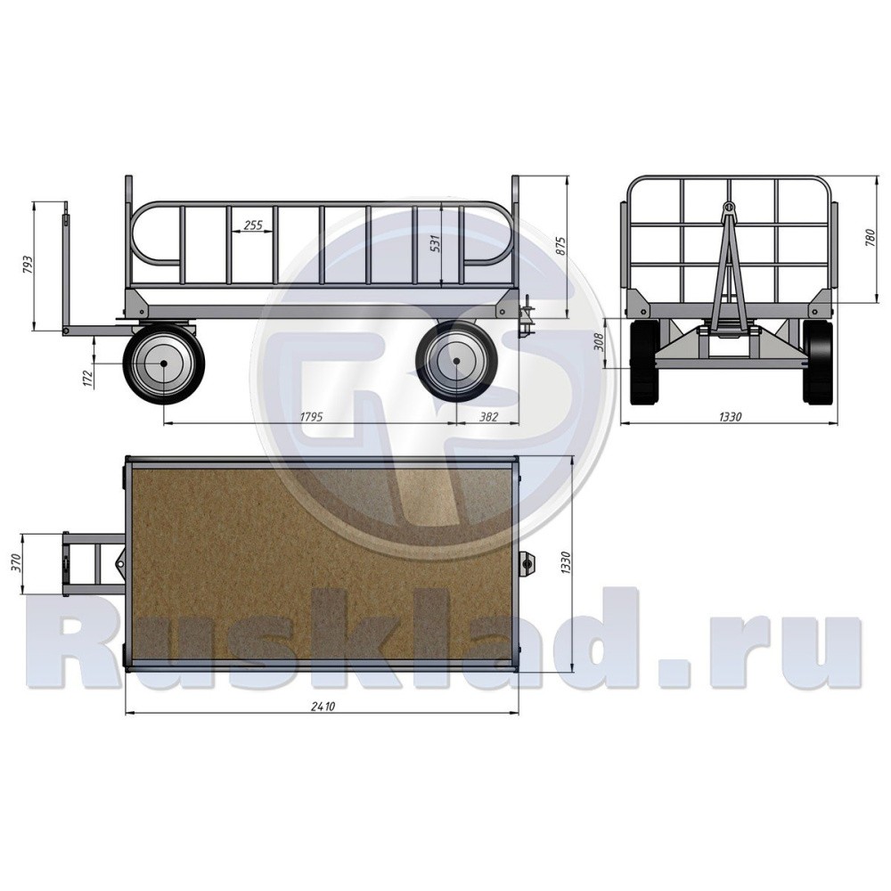 Большегрузная грузовая телега БГ 1 Большегрузная грузовая телега БГ 1