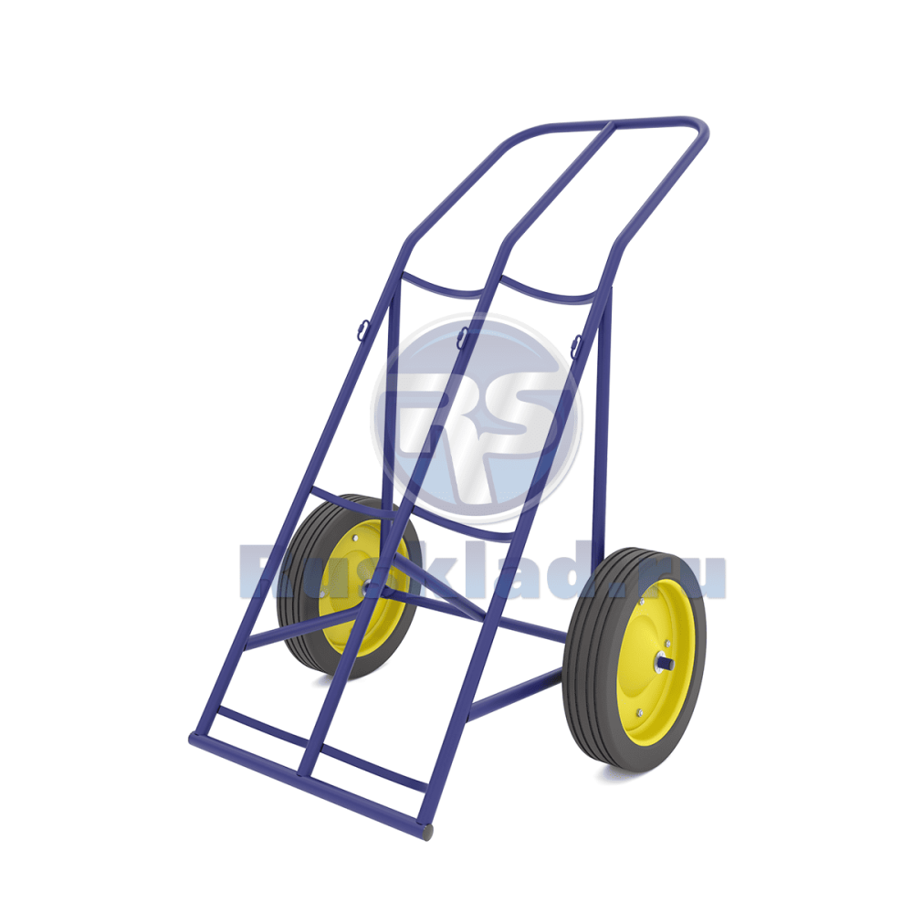 Тележка для перевозки двух баллонов с фиксацией ремнем ГБ 2.1