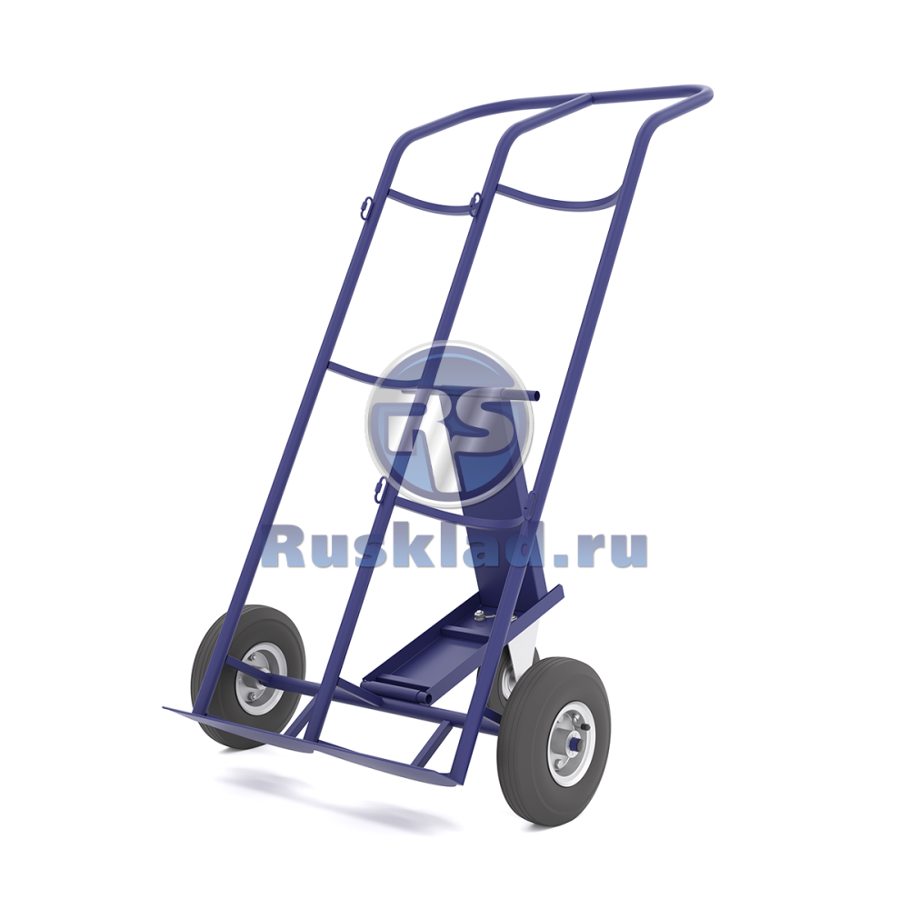 Тележка для перевозки двух газовых баллонов с фиксацией ремнём КП 2 (г/п 220кг) Тележка для перевозки двух газовых баллонов с фиксацией ремнём КП 2 (г/п 220кг)