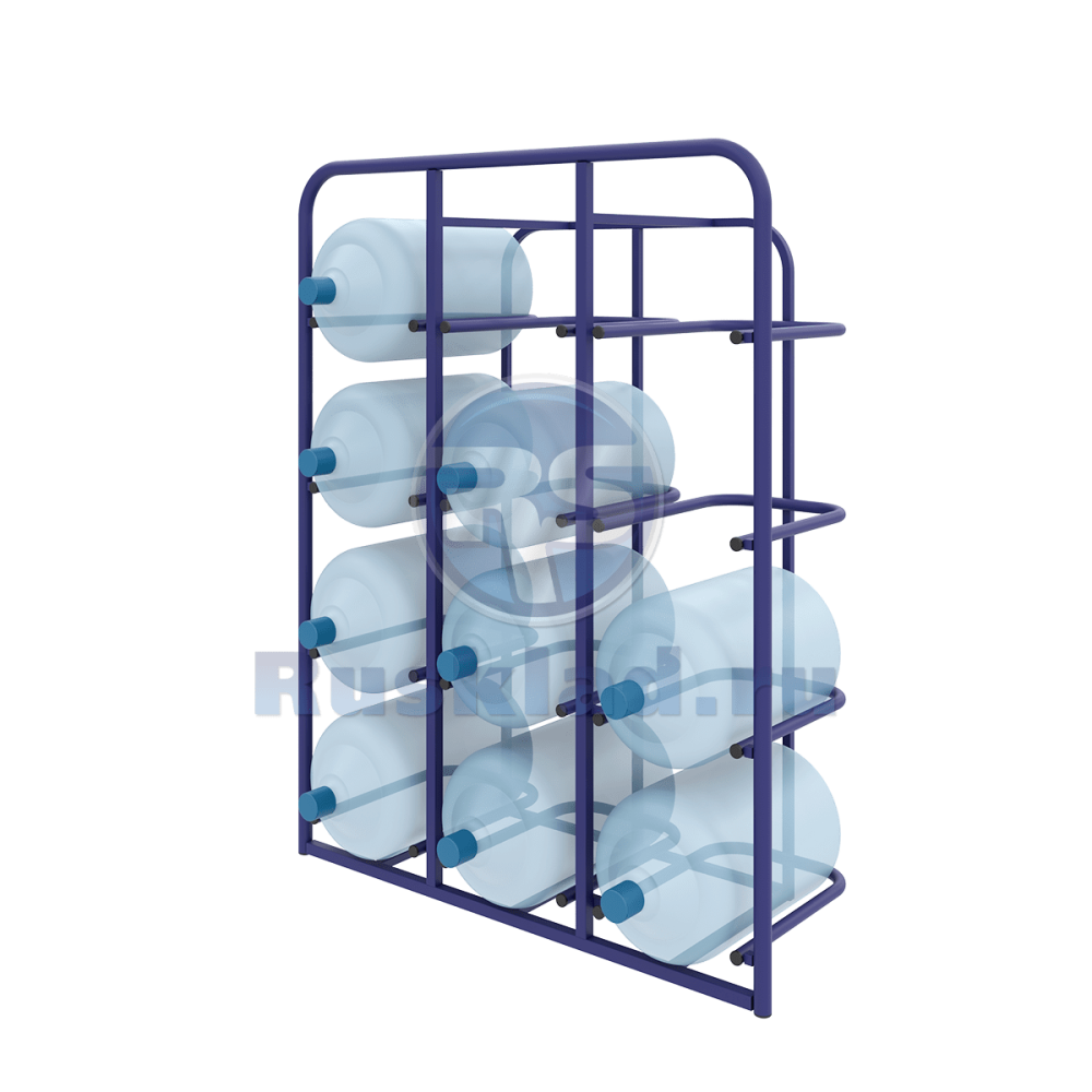 Стеллажи специализированные для 12-ти бутылей объемом 19 литров. СВД 12 Стеллажи специализированные для 12-ти бутылей объемом 19 литров. СВД 12